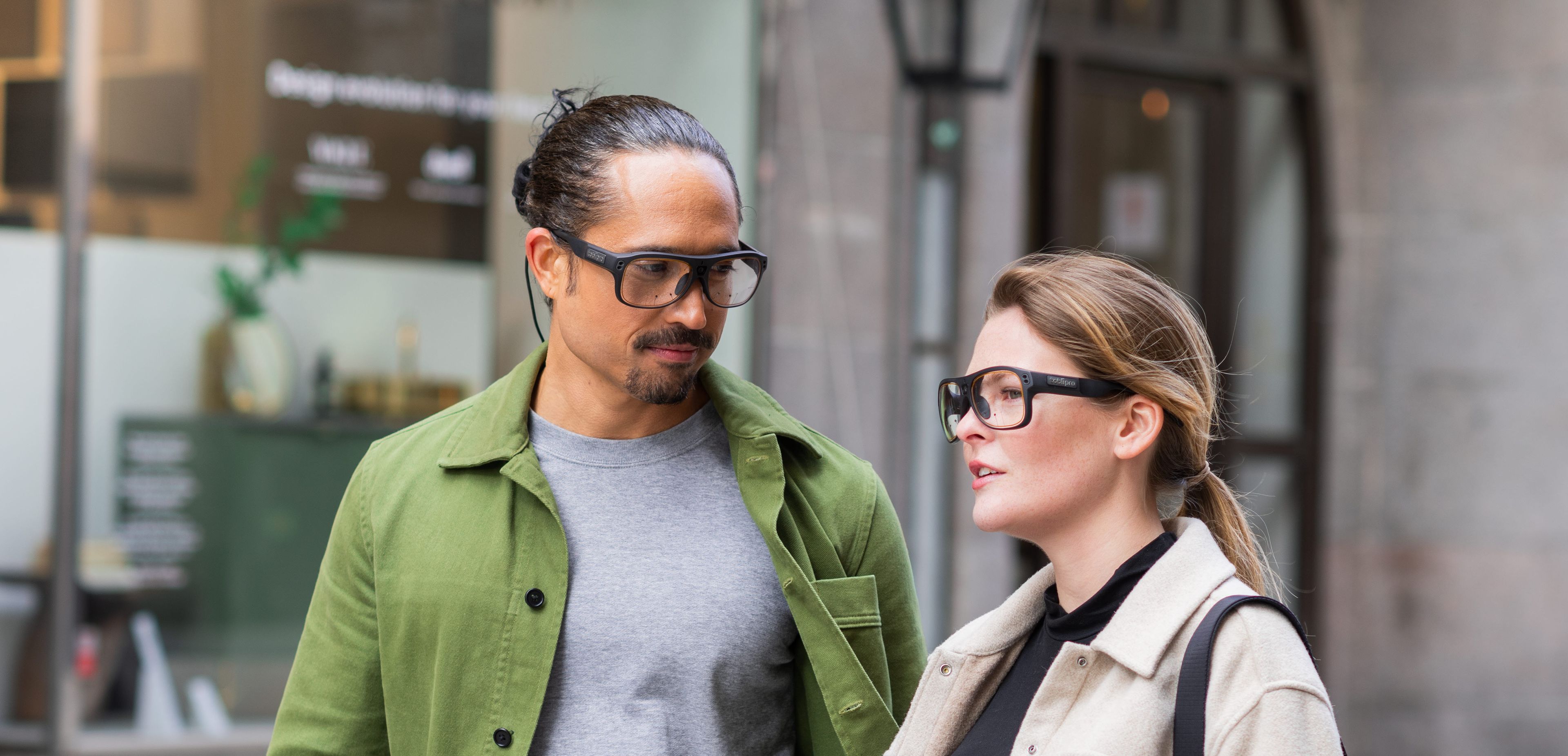 People wearing Glasses 3 in the street
