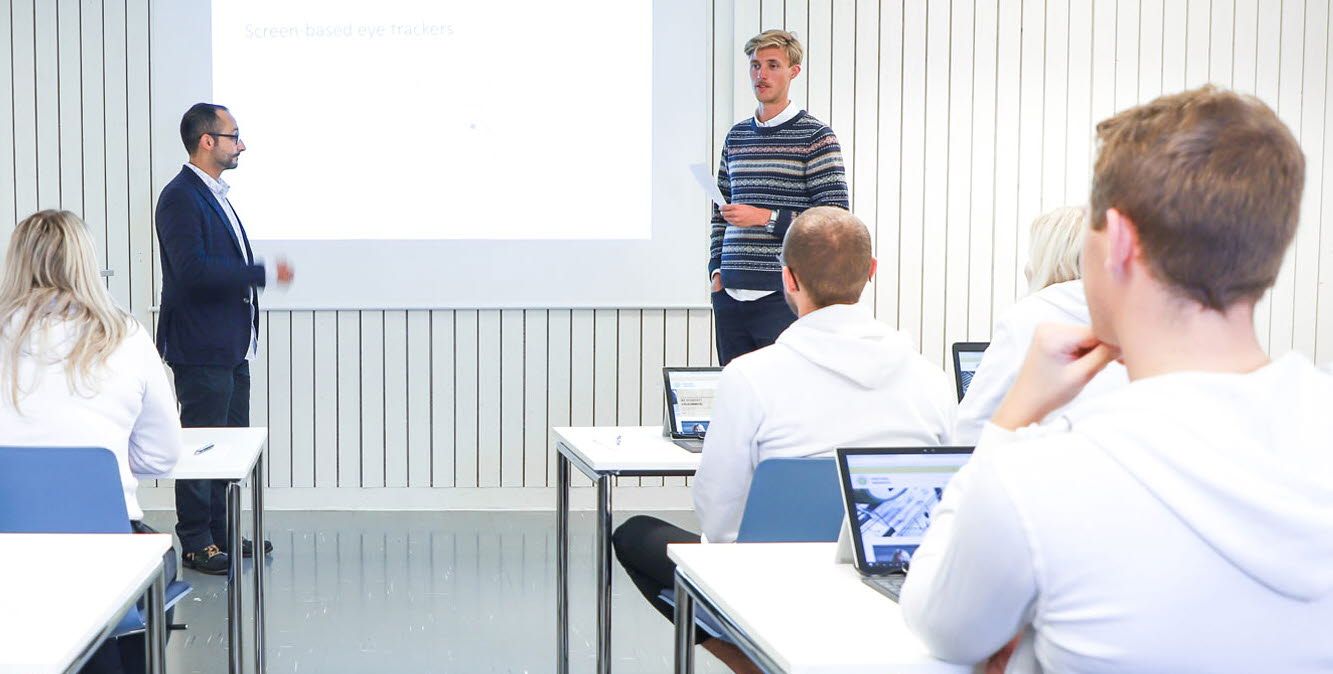 Tobii Pro Nano - teaching in a classroom