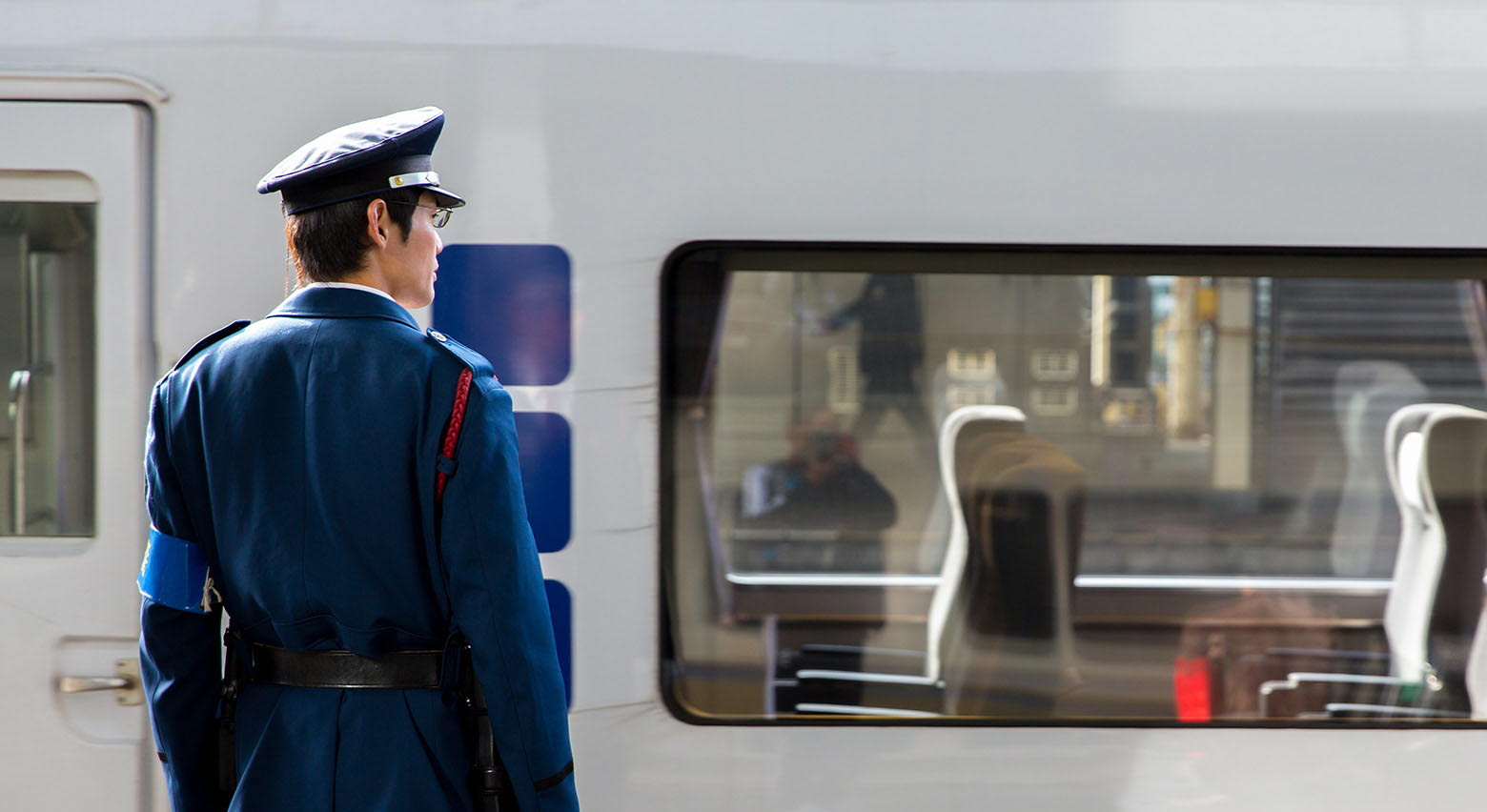 Train conductor in Japan