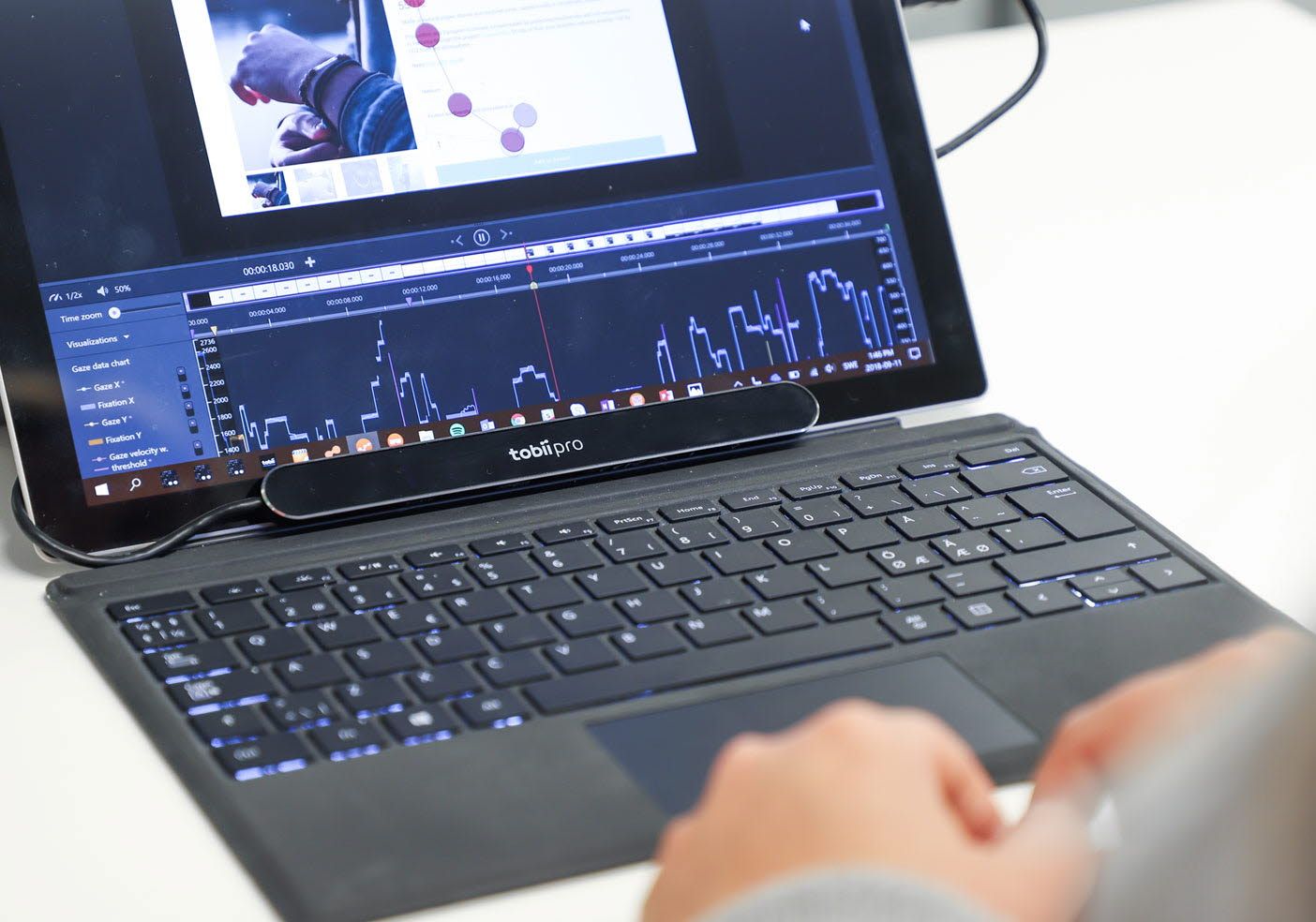 Tobii Pro Nano Analysis of data
