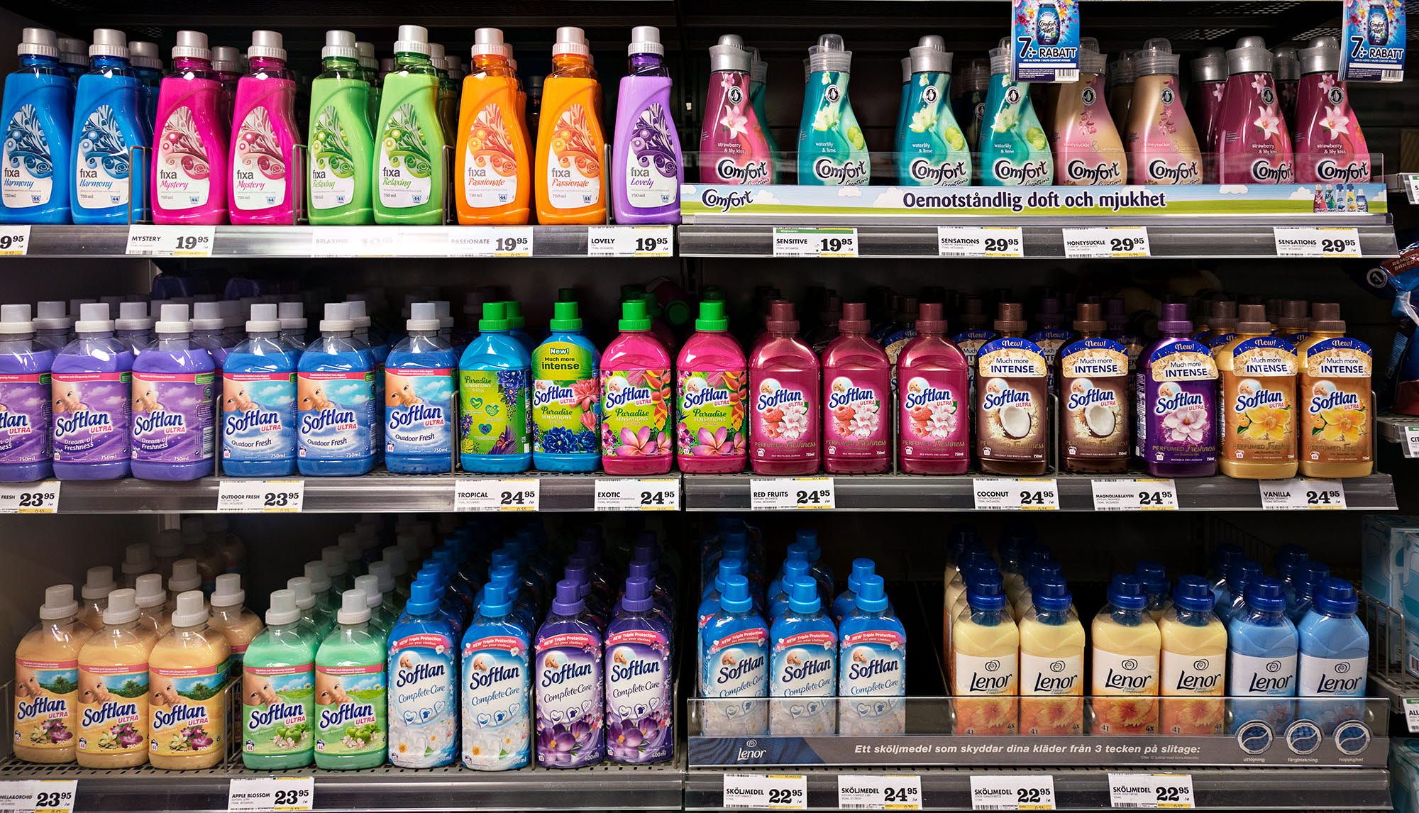 Shelf at a grocery store