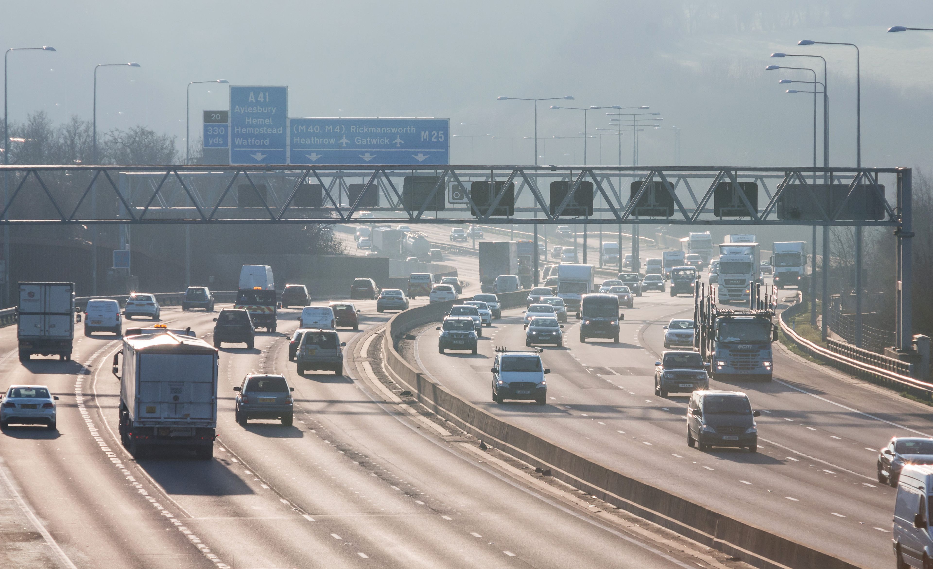 Traffic on a highway