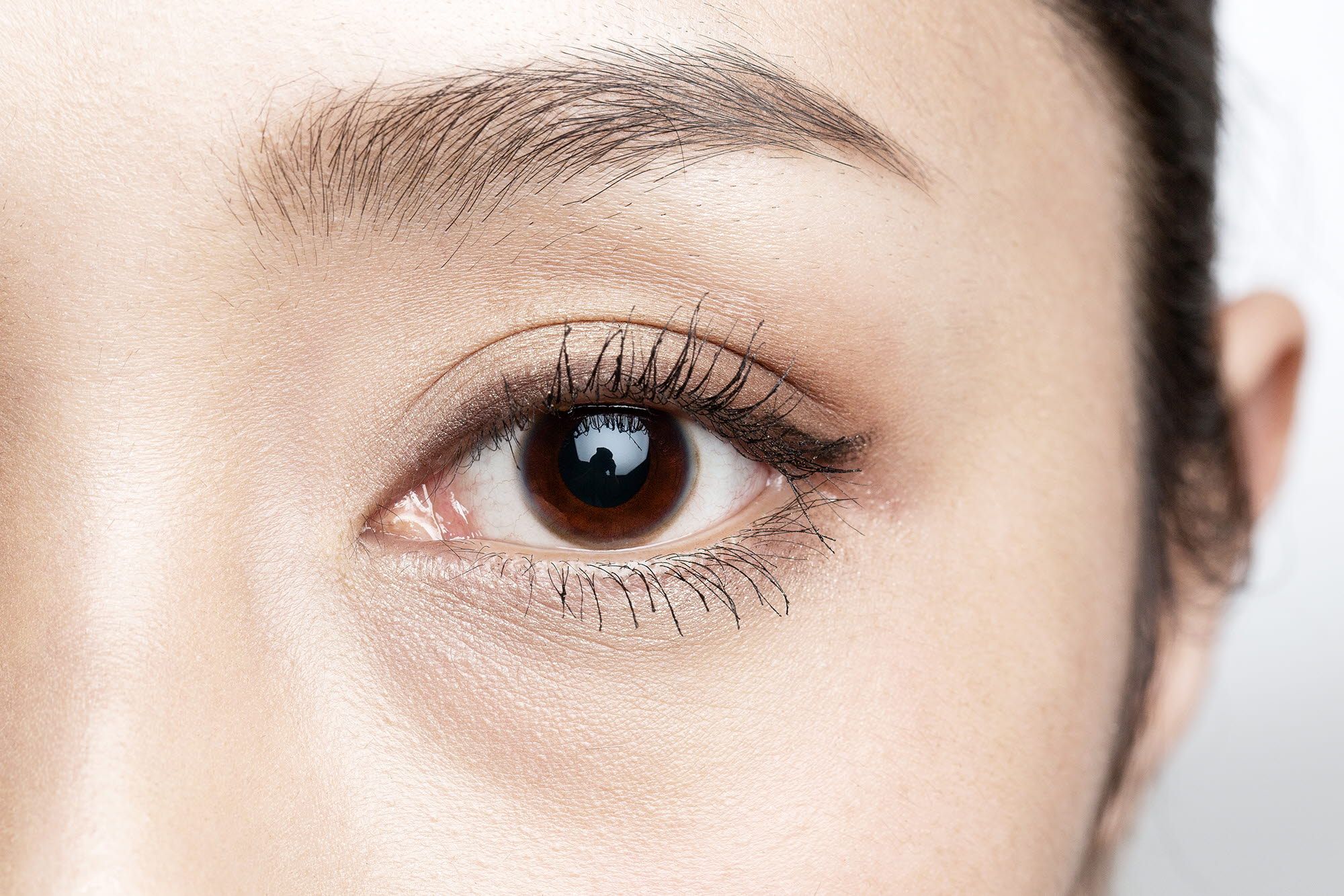 Close up of a brown eye