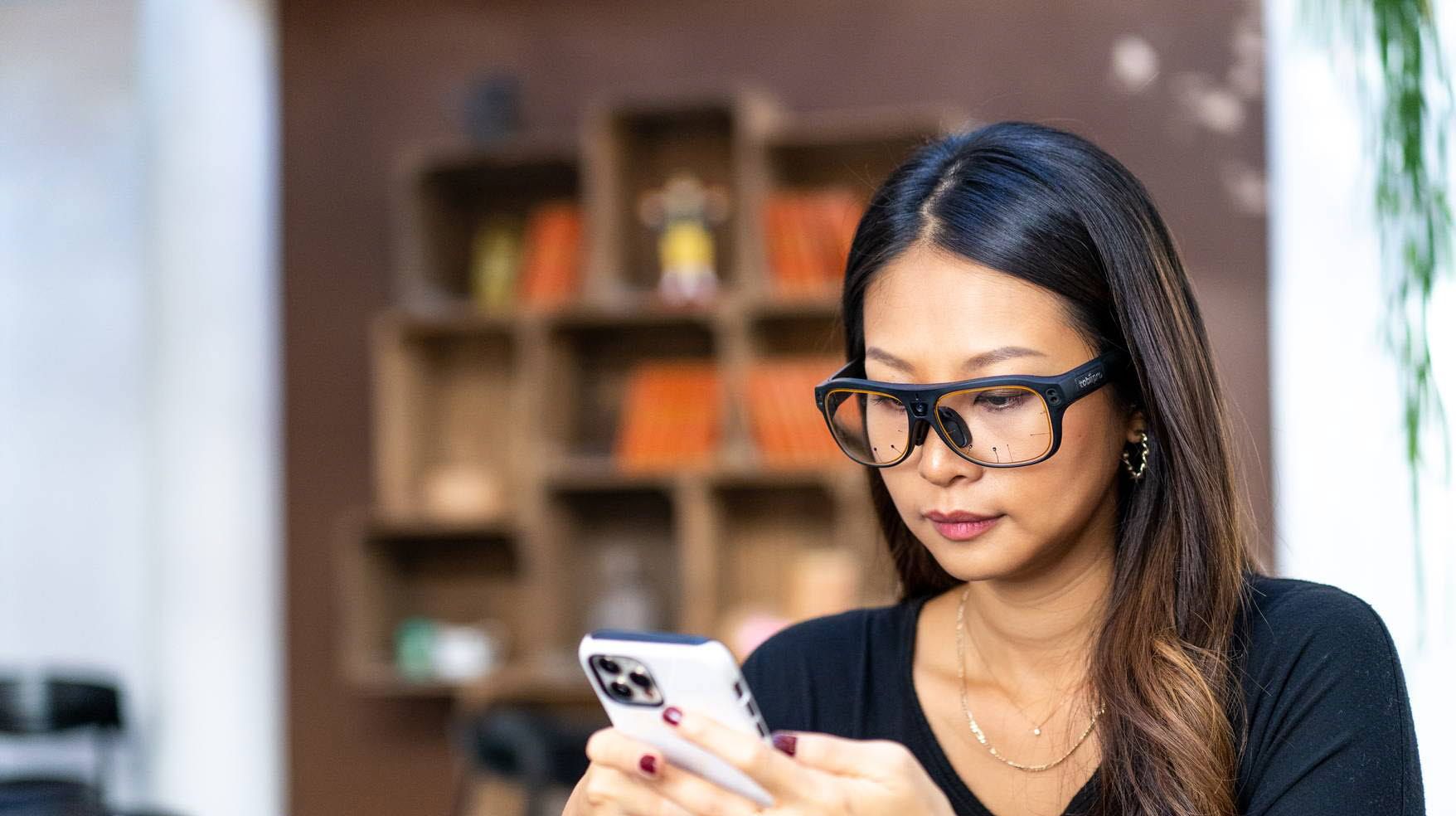 Tobii Pro Glasses 3 on a woman
