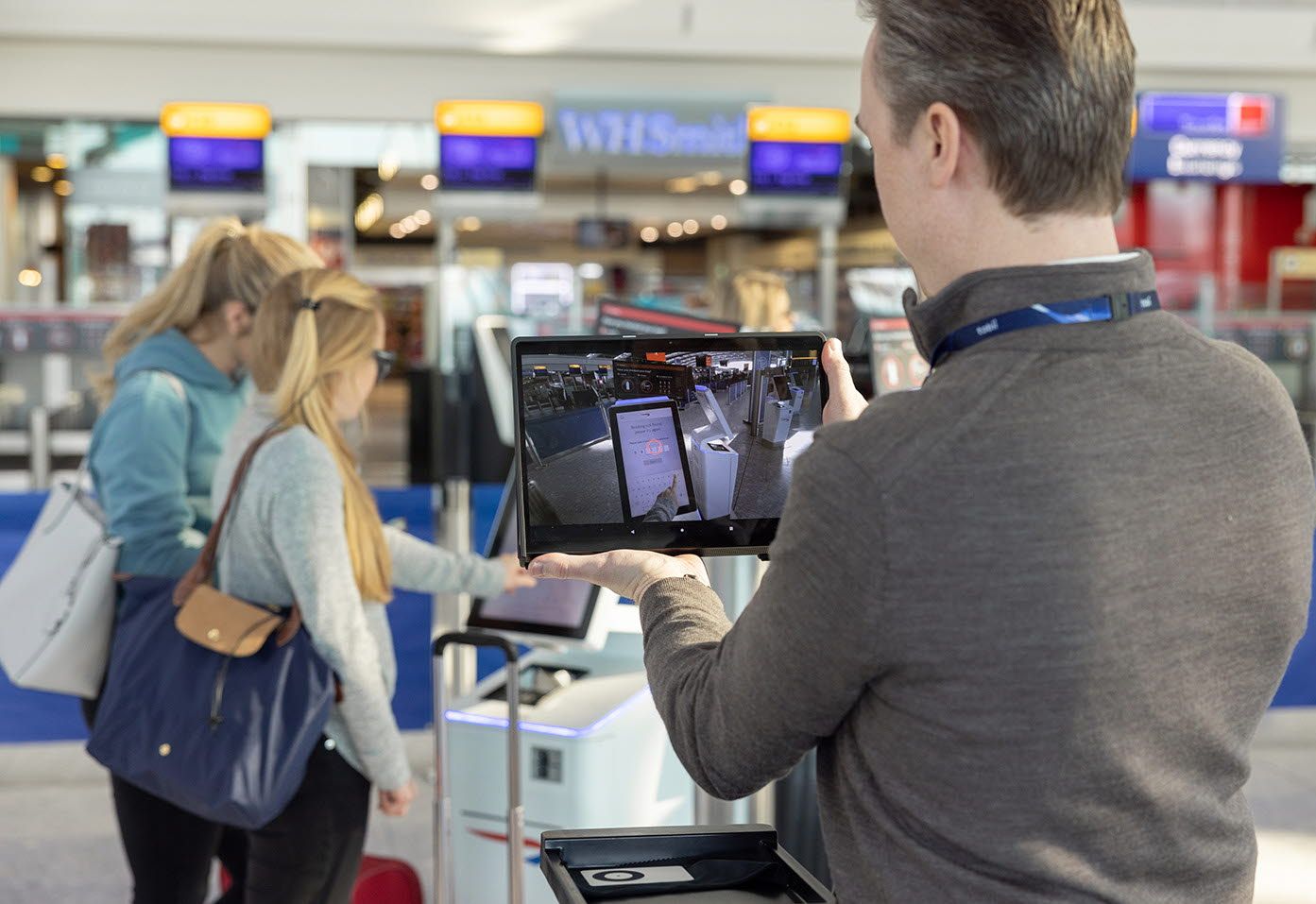 Tobii Pro Glasses 3 used at Heathrow airport