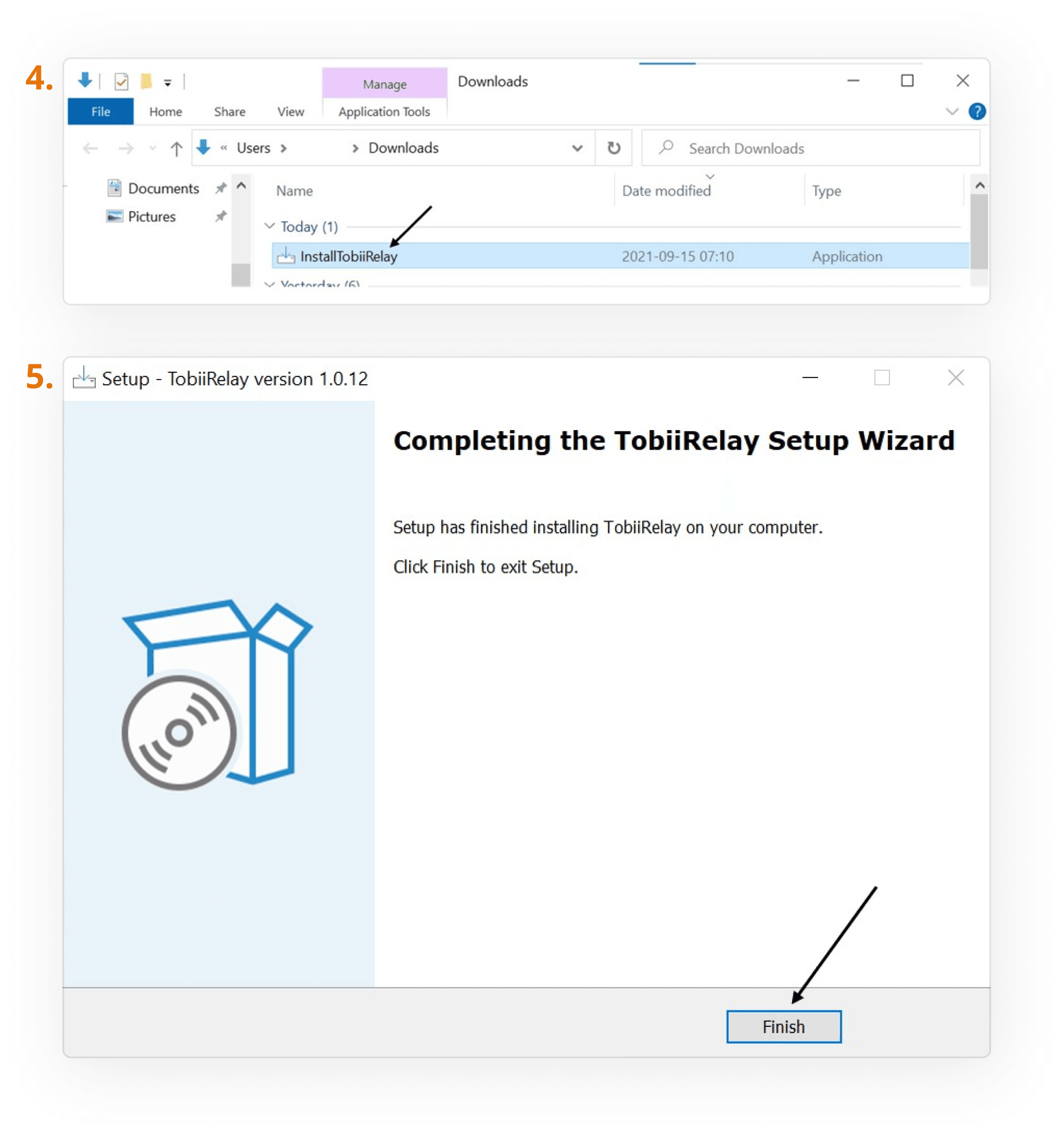 Tobii Instruktioner Eye Tracker 5