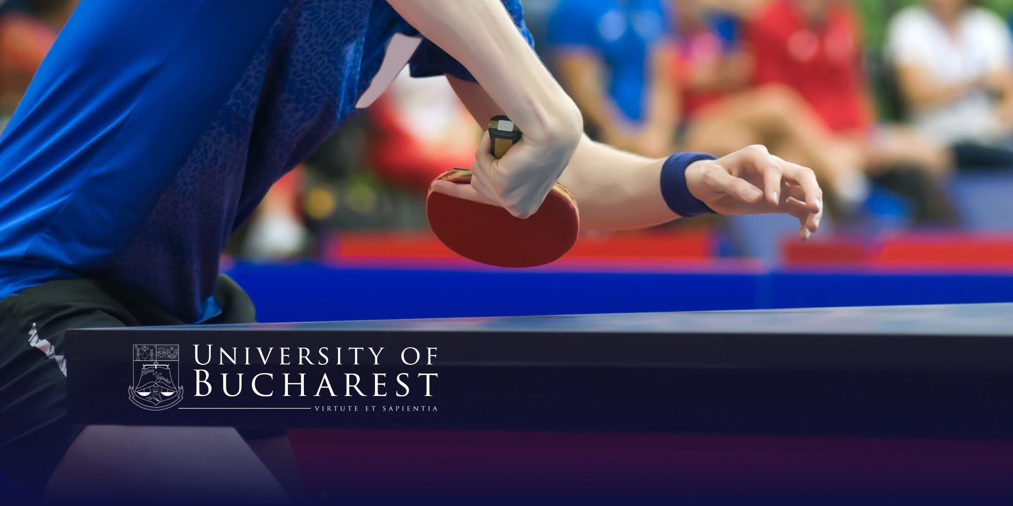 Person playing table tennis