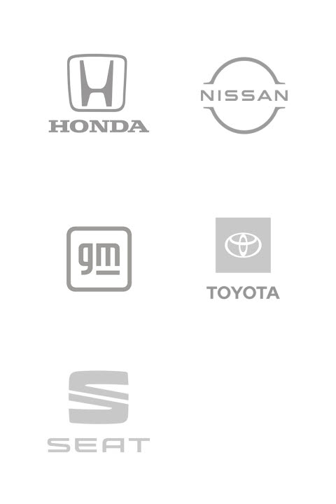 Tobii Pro customers - car company logos