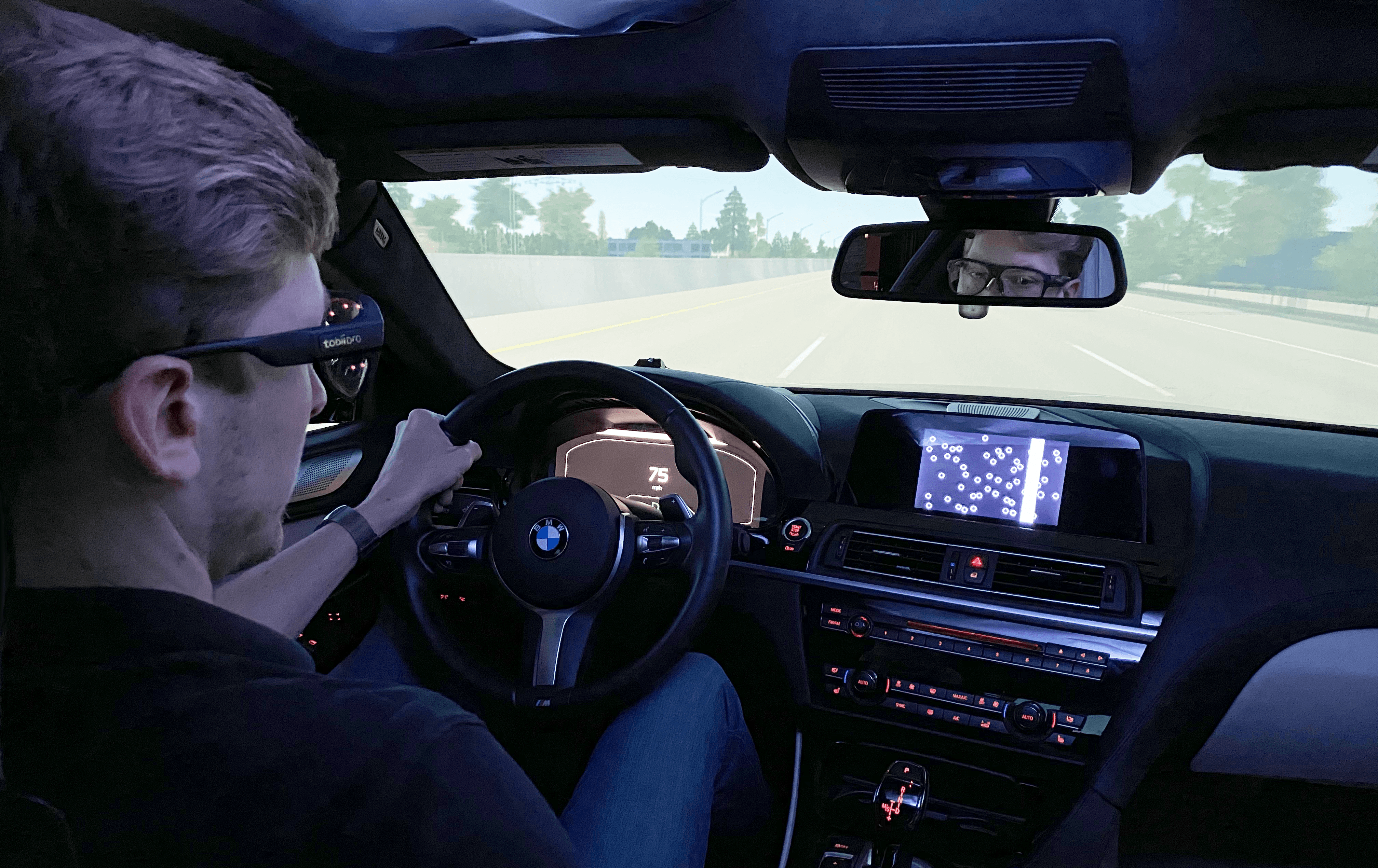 Using Tobii Pro Glasses 3 wearable eye trackers while driving a car
