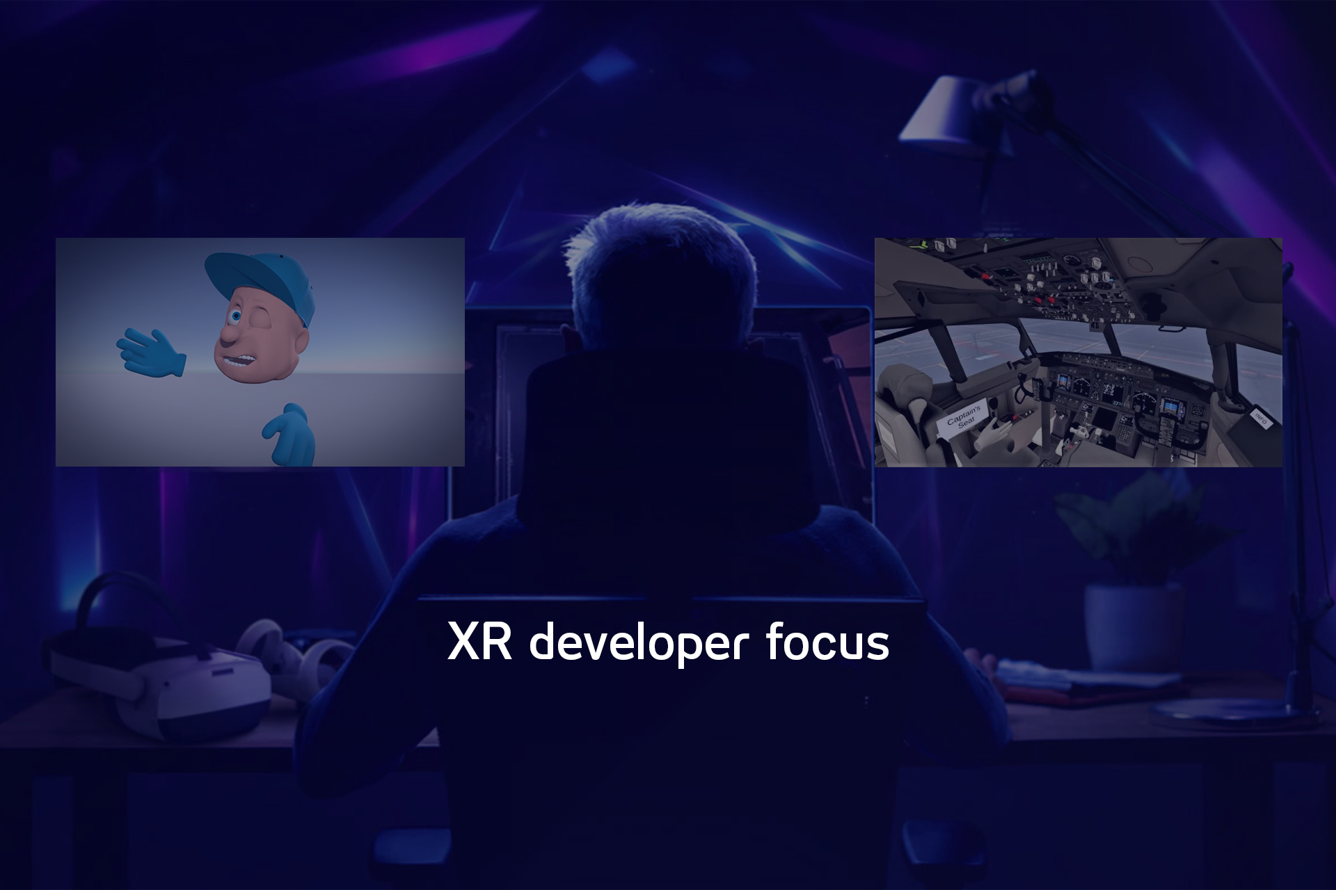 XR developer adding eye tracking to avatars in games and simulation training