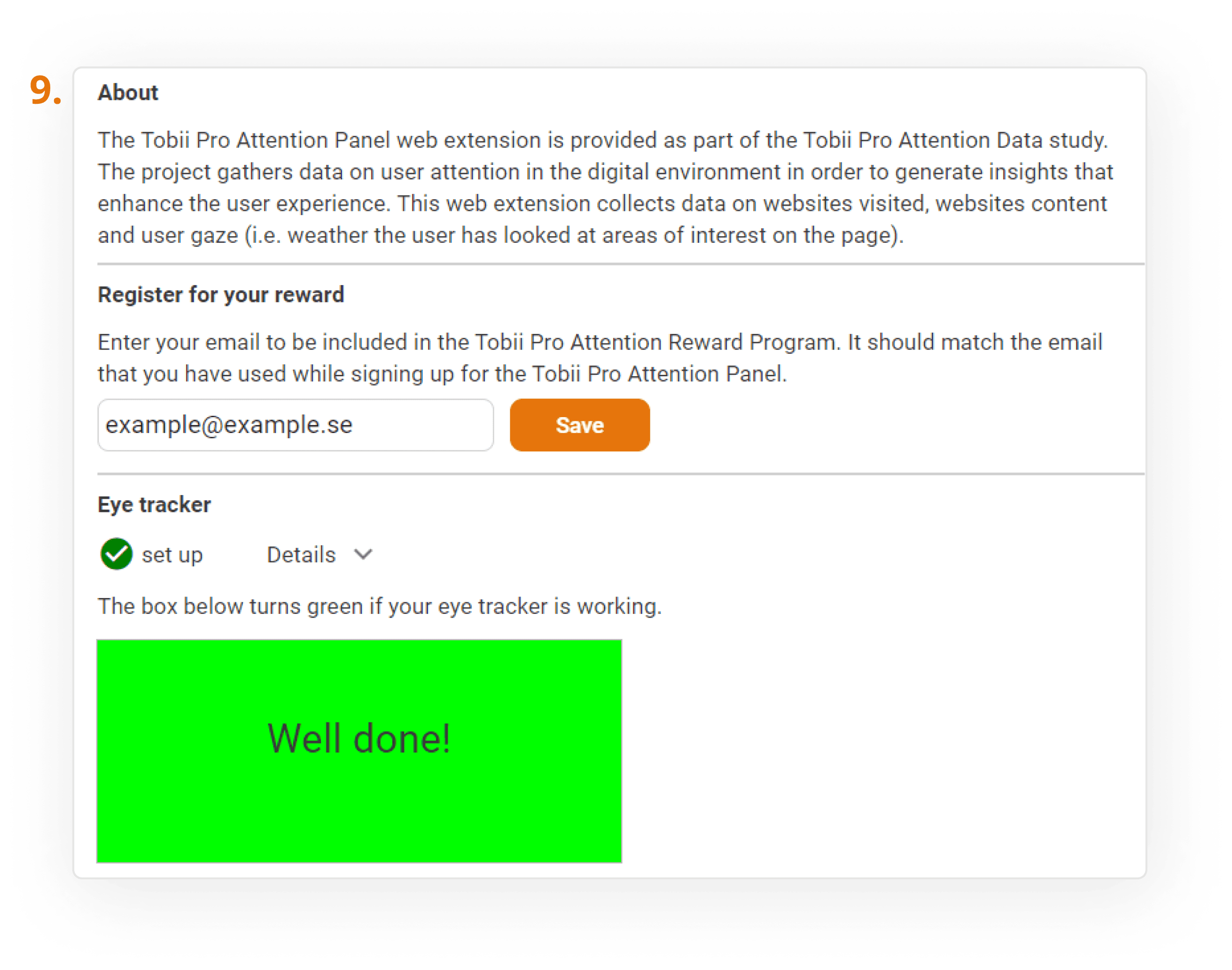 Tobii Instruktioner Eye Tracker 5