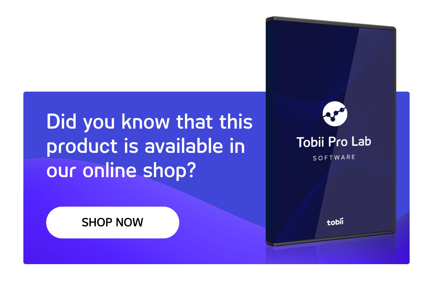Tobii Pro Lab E-commerce CTA block