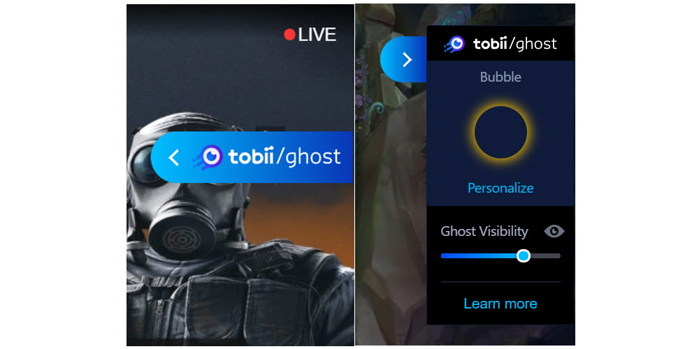 Tobii Ghost visibility