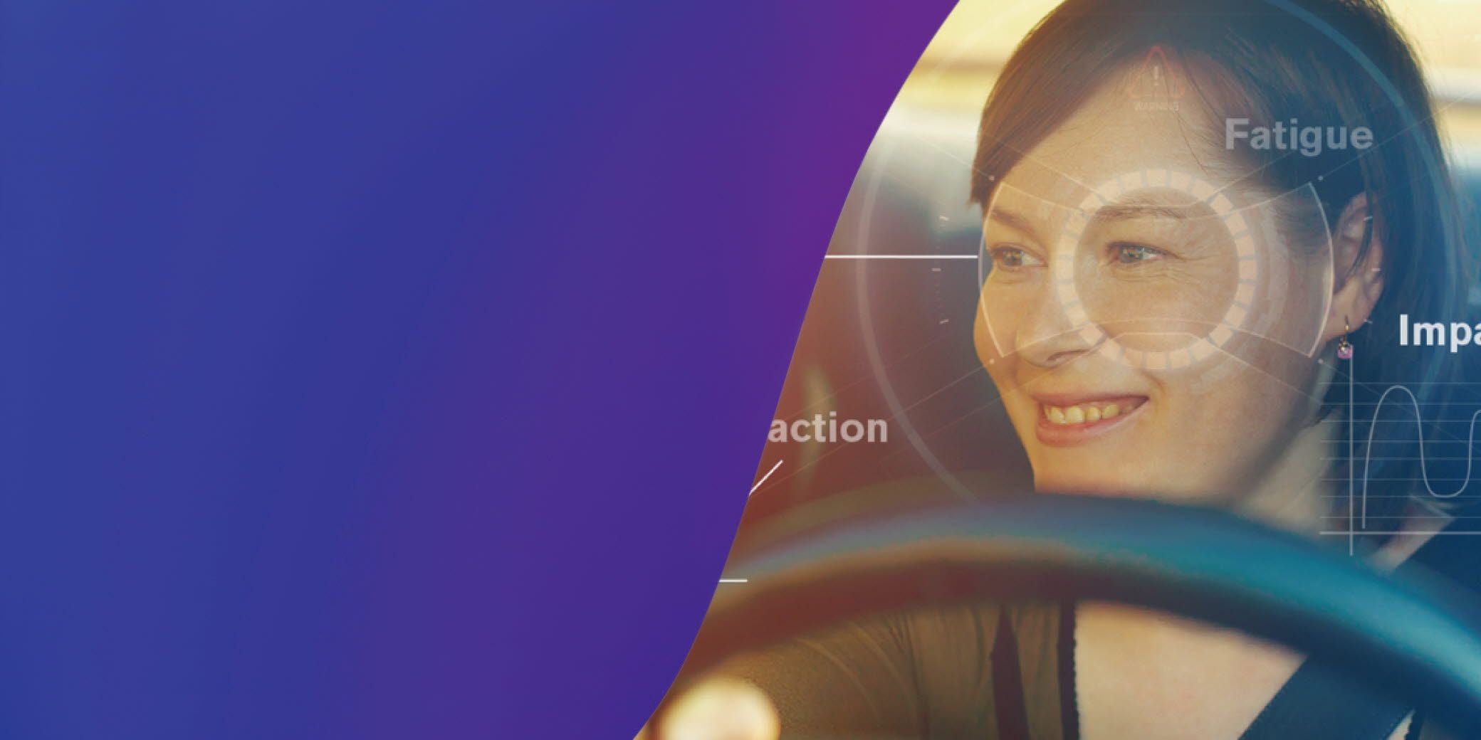 A woman driving a ca